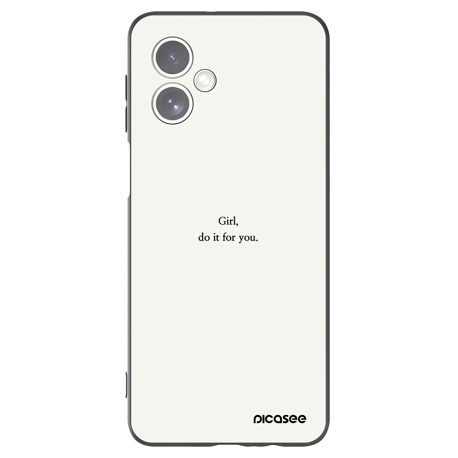 Picasee Motorola Moto G54 5G Hülle - Schwarzes Silikon - Girl, do it for you