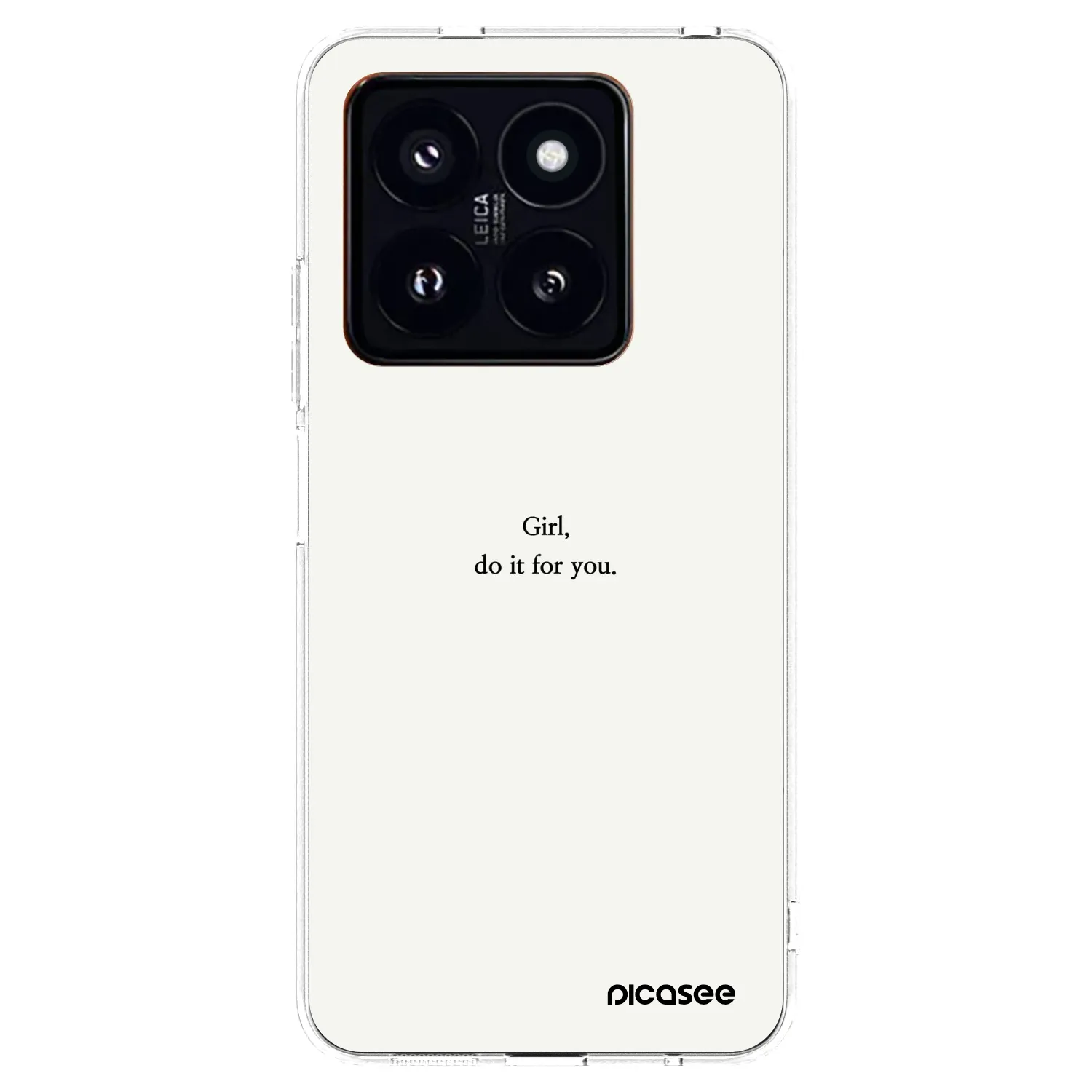 Picasee Xiaomi 14 Pro Hülle - Transparentes Silikon - Girl, do it for you