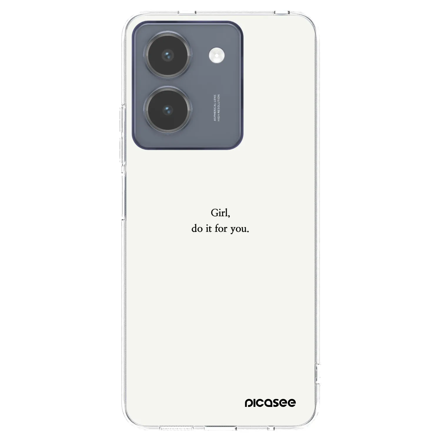 Picasee Vivo Y36 4G Hülle - Transparentes Silikon - Girl, do it for you