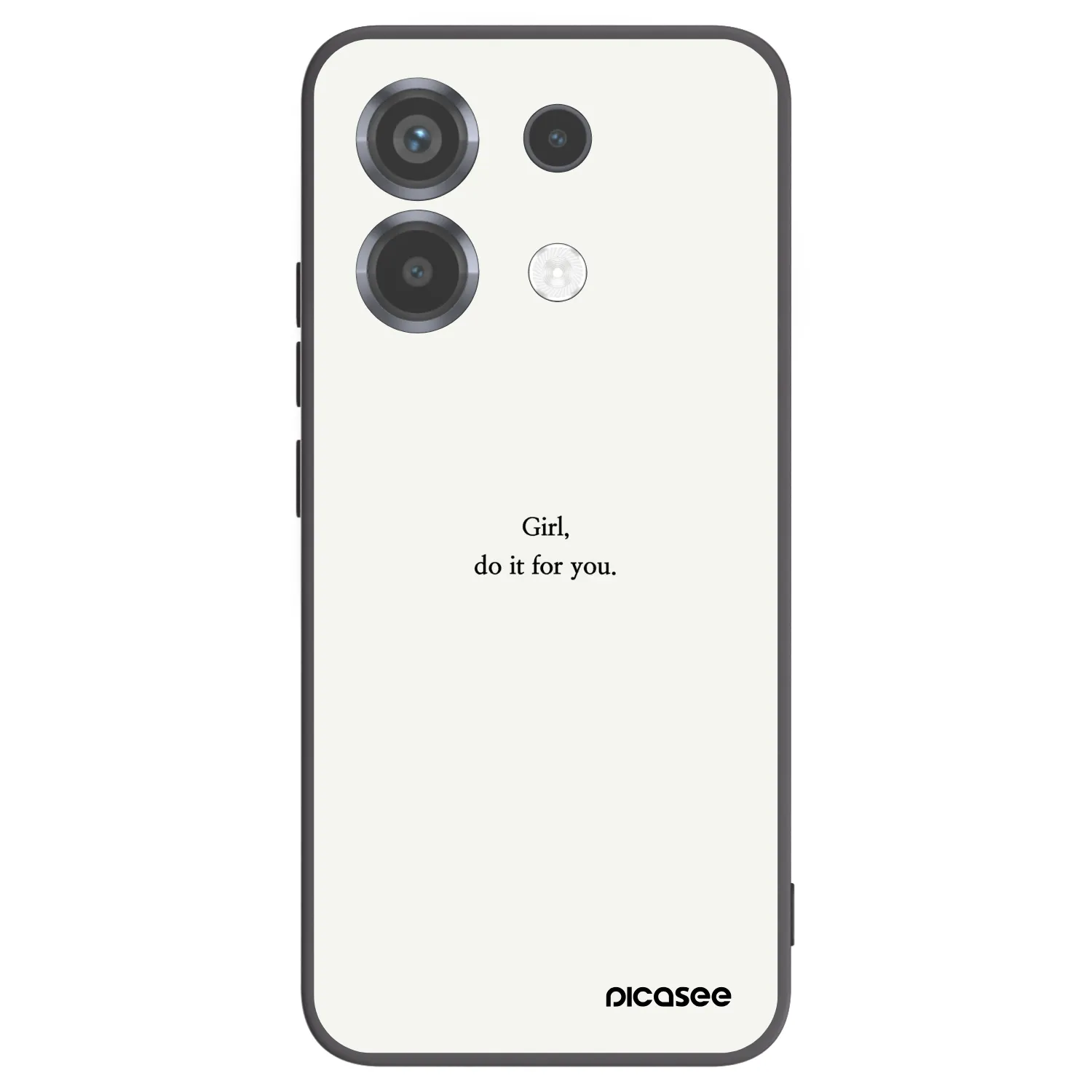 Picasee Xiaomi Poco X6 Hülle - Schwarzes Silikon - Girl, do it for you