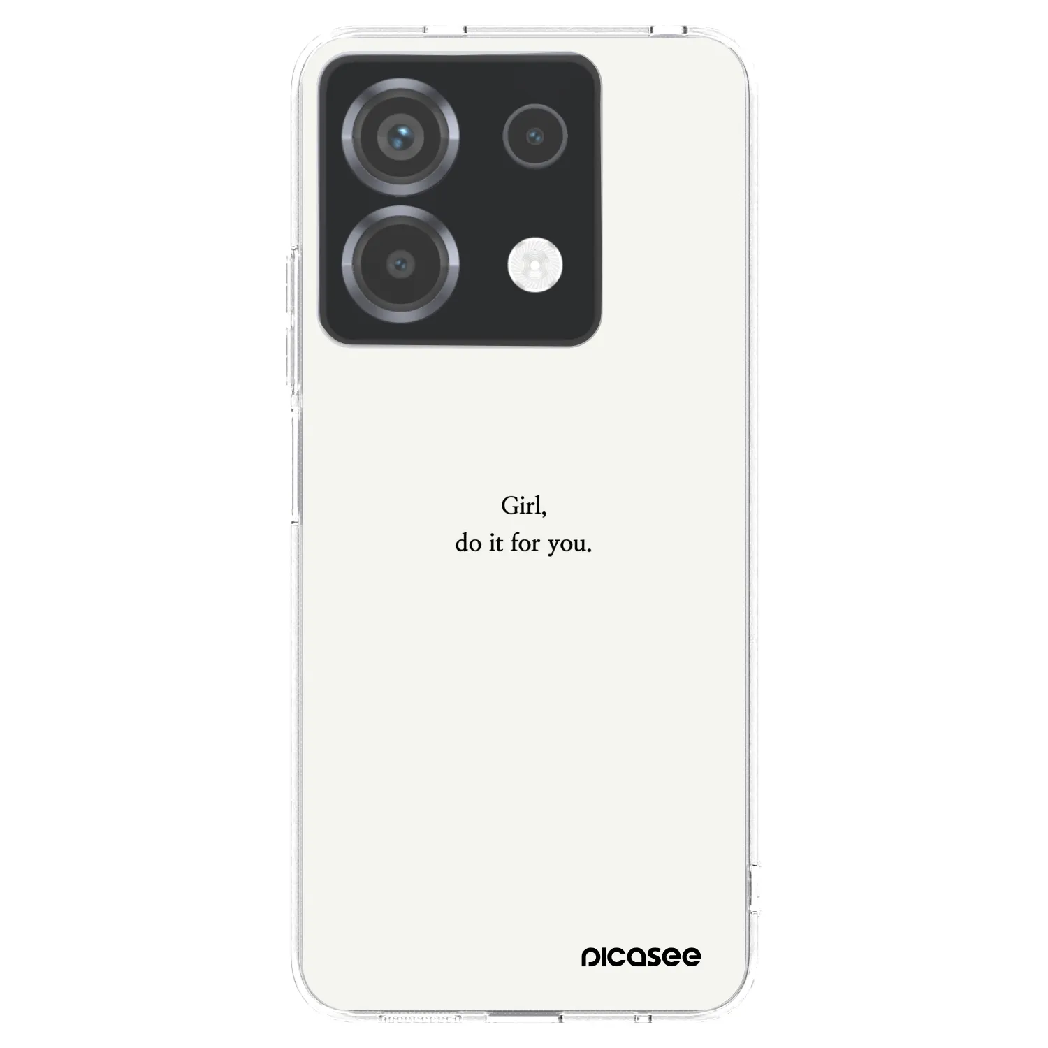 Picasee Xiaomi Poco X6 Hülle - Transparentes Silikon - Girl, do it for you