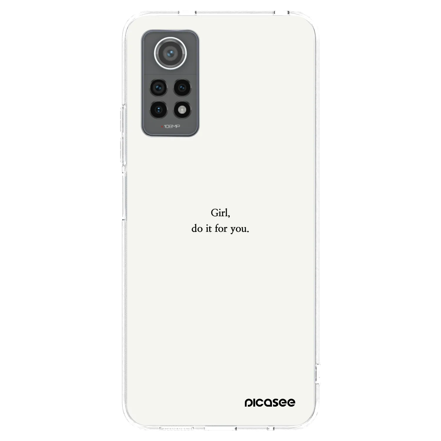 Picasee Xiaomi Redmi Note 12 Pro 4G Hülle - Transparentes Silikon - Girl, do it for you