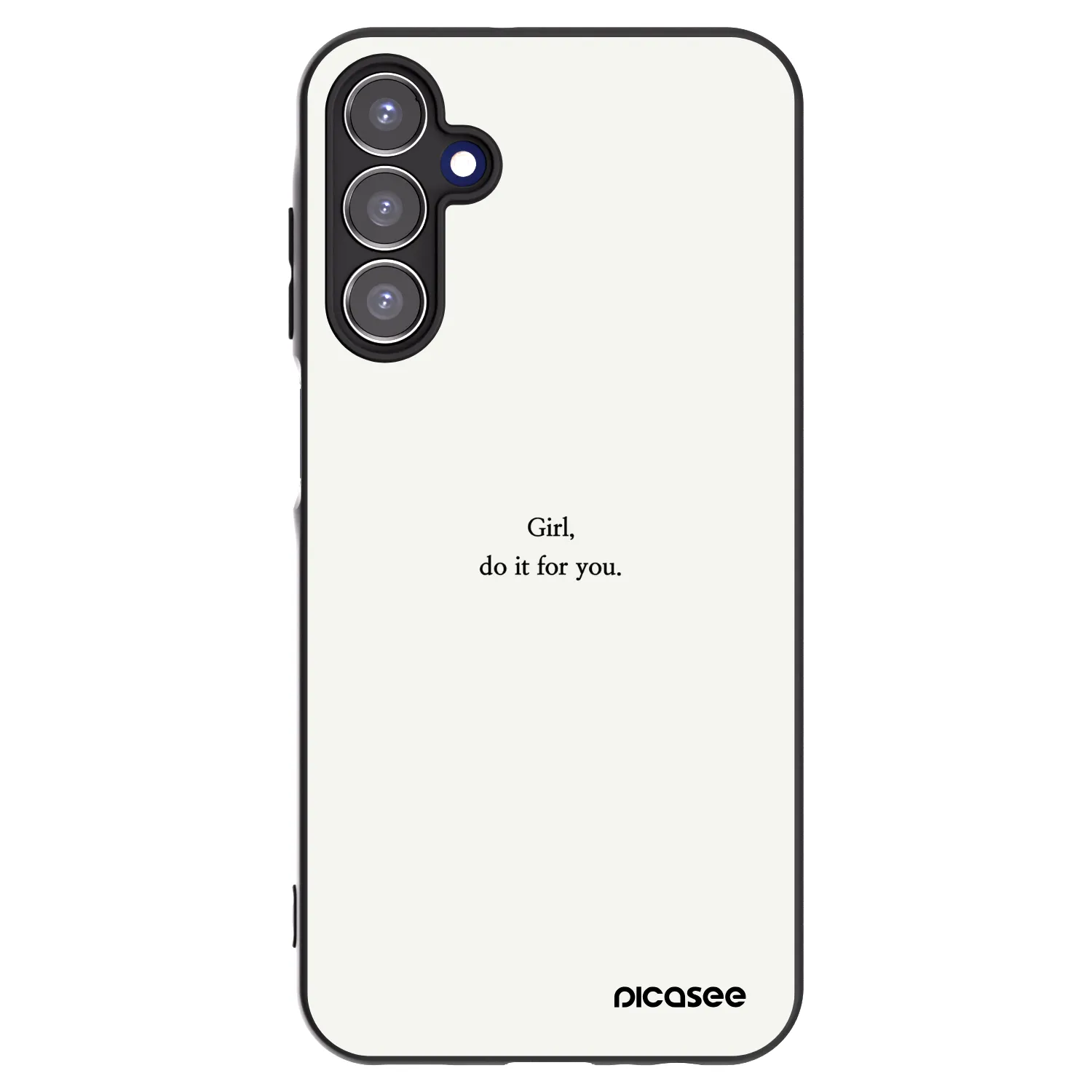 Picasee Samsung Galaxy A15 A156B 5G Hülle - Schwarzes Silikon - Girl, do it for you