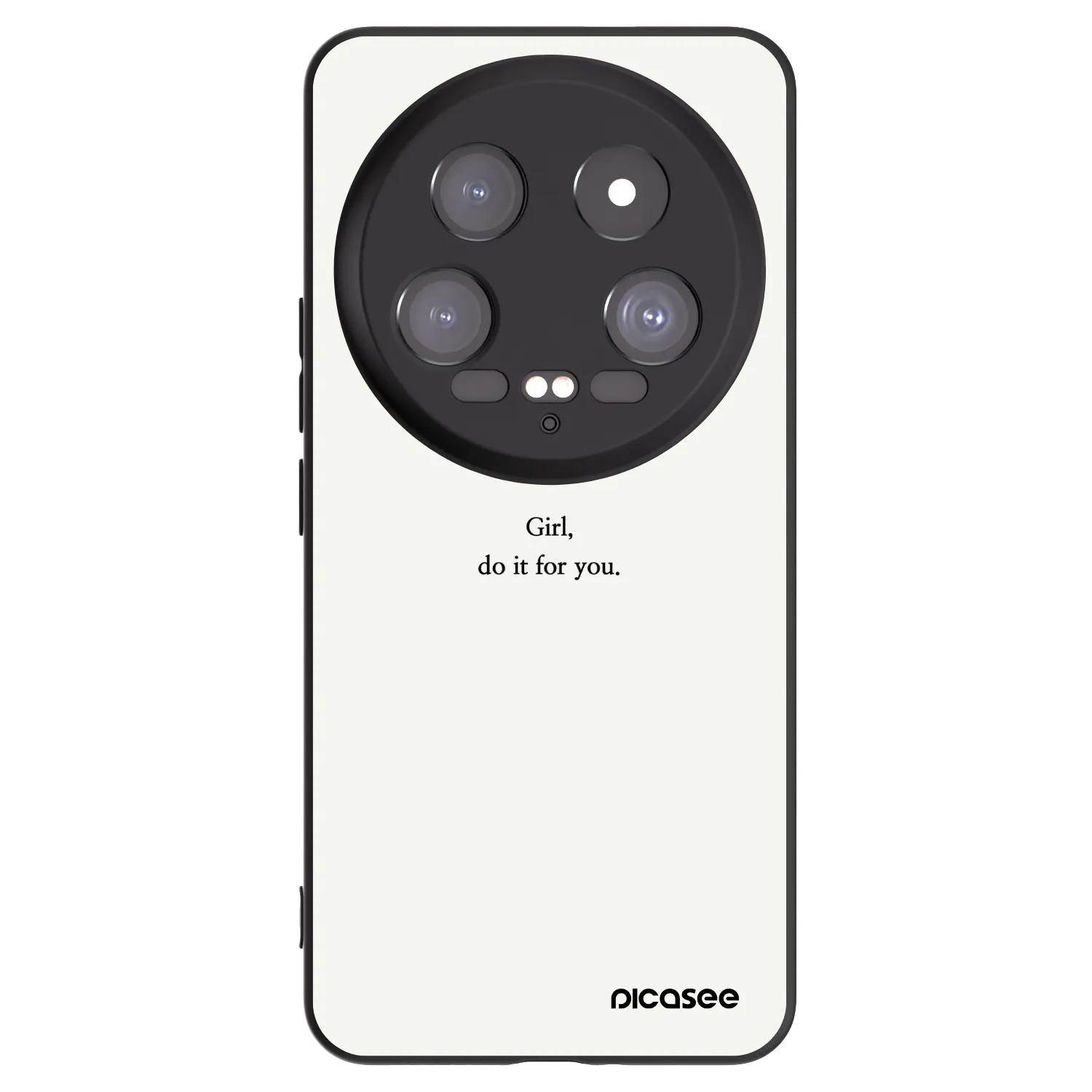 Picasee Xiaomi 14 Ultra Hülle - Schwarzes Silikon - Girl, do it for you