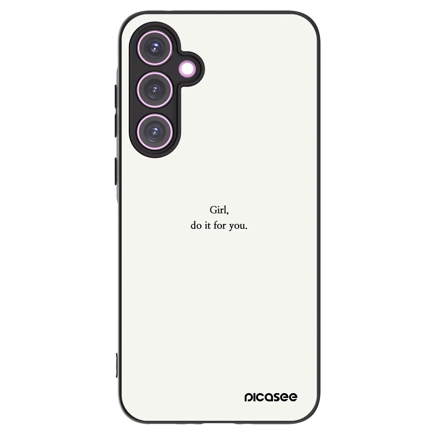 Picasee Samsung Galaxy A35 5G A356B Hülle - Schwarzes Silikon - Girl, do it for you