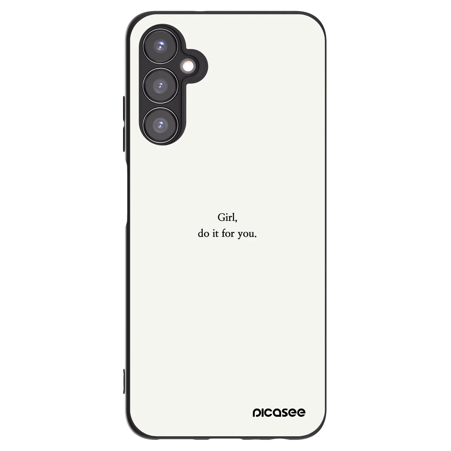 Picasee Samsung Galaxy A05s A057G Hülle - Schwarzes Silikon - Girl, do it for you