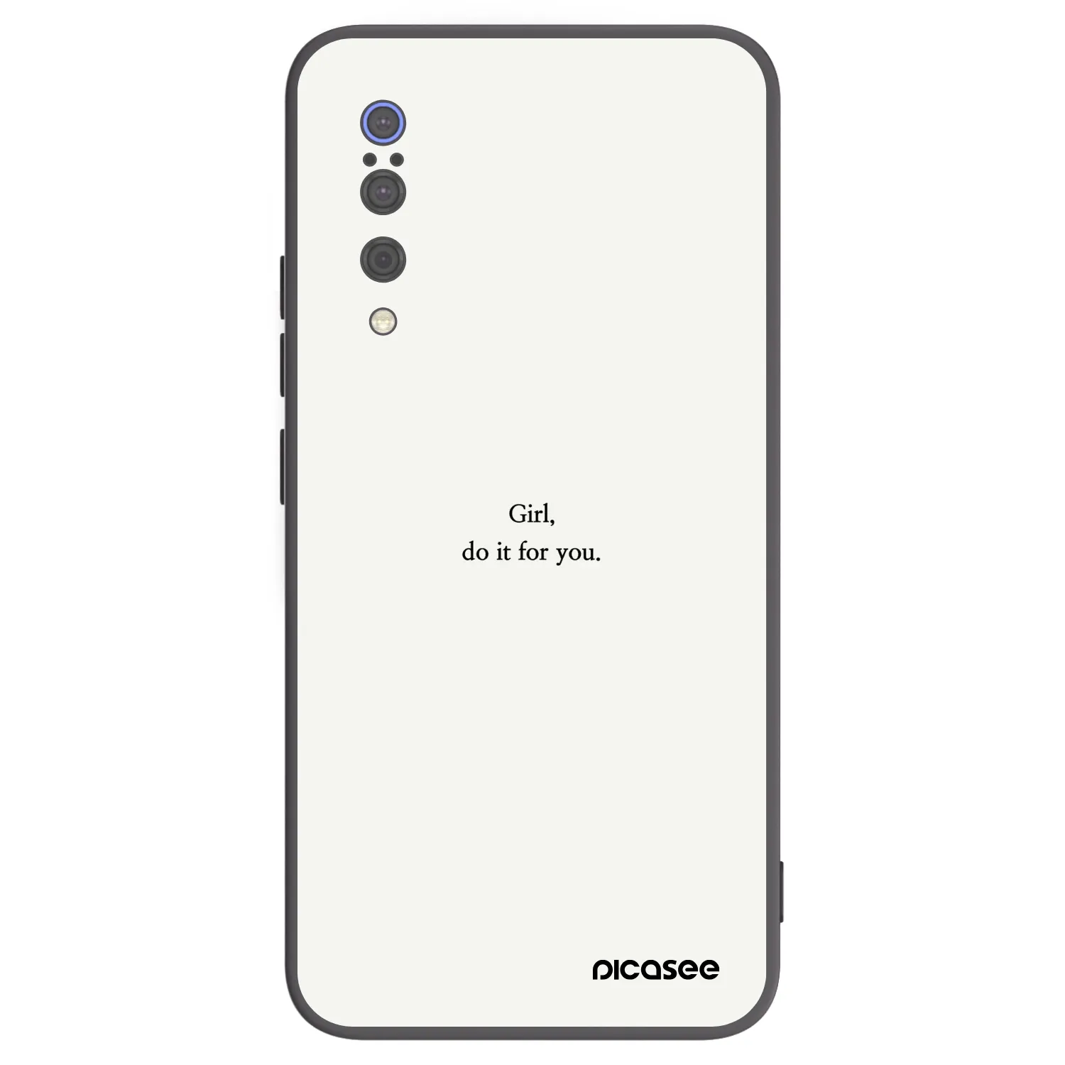 Picasee Xiaomi Mi 9 Hülle - Schwarzes Silikon - Girl, do it for you