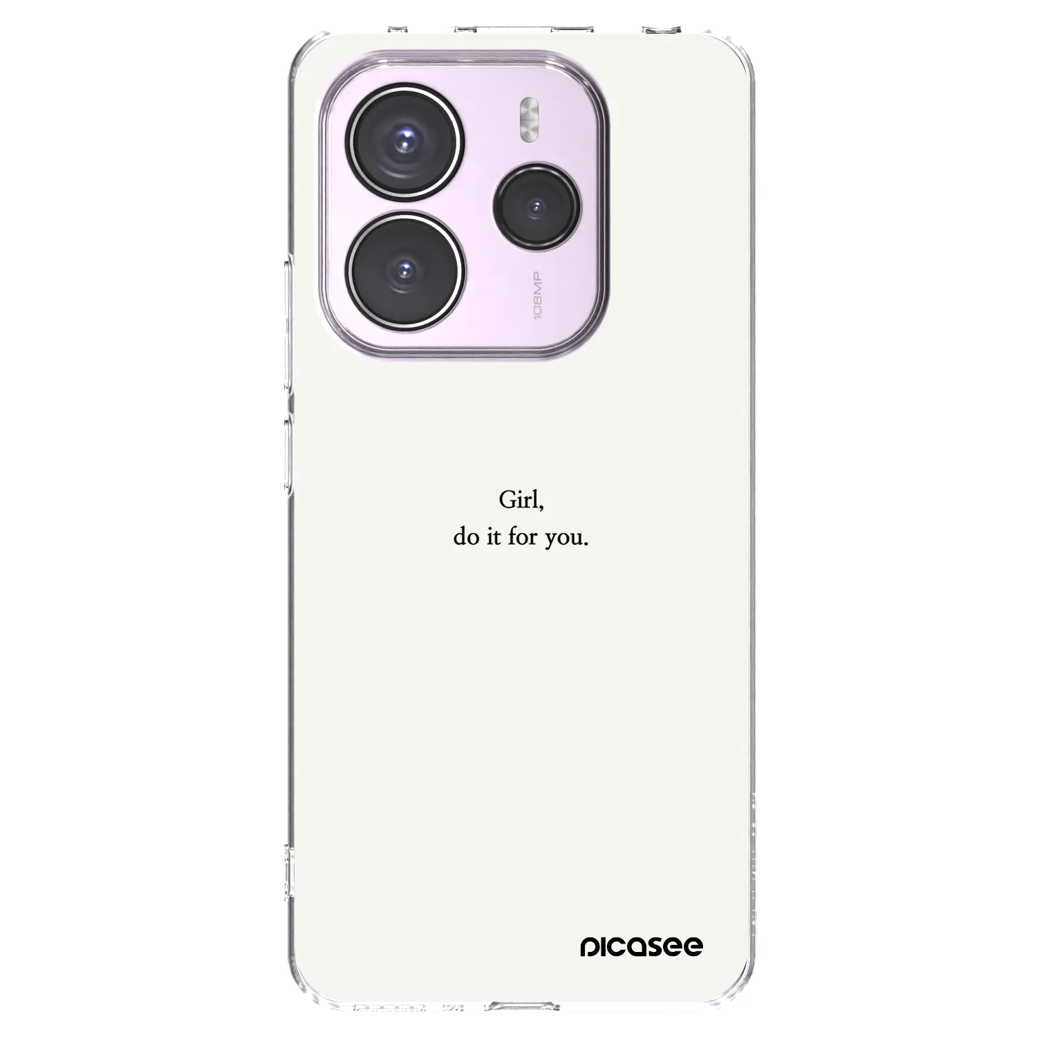 Picasee Xiaomi Redmi Note 14 5G Hülle - Transparentes Silikon - Girl, do it for you
