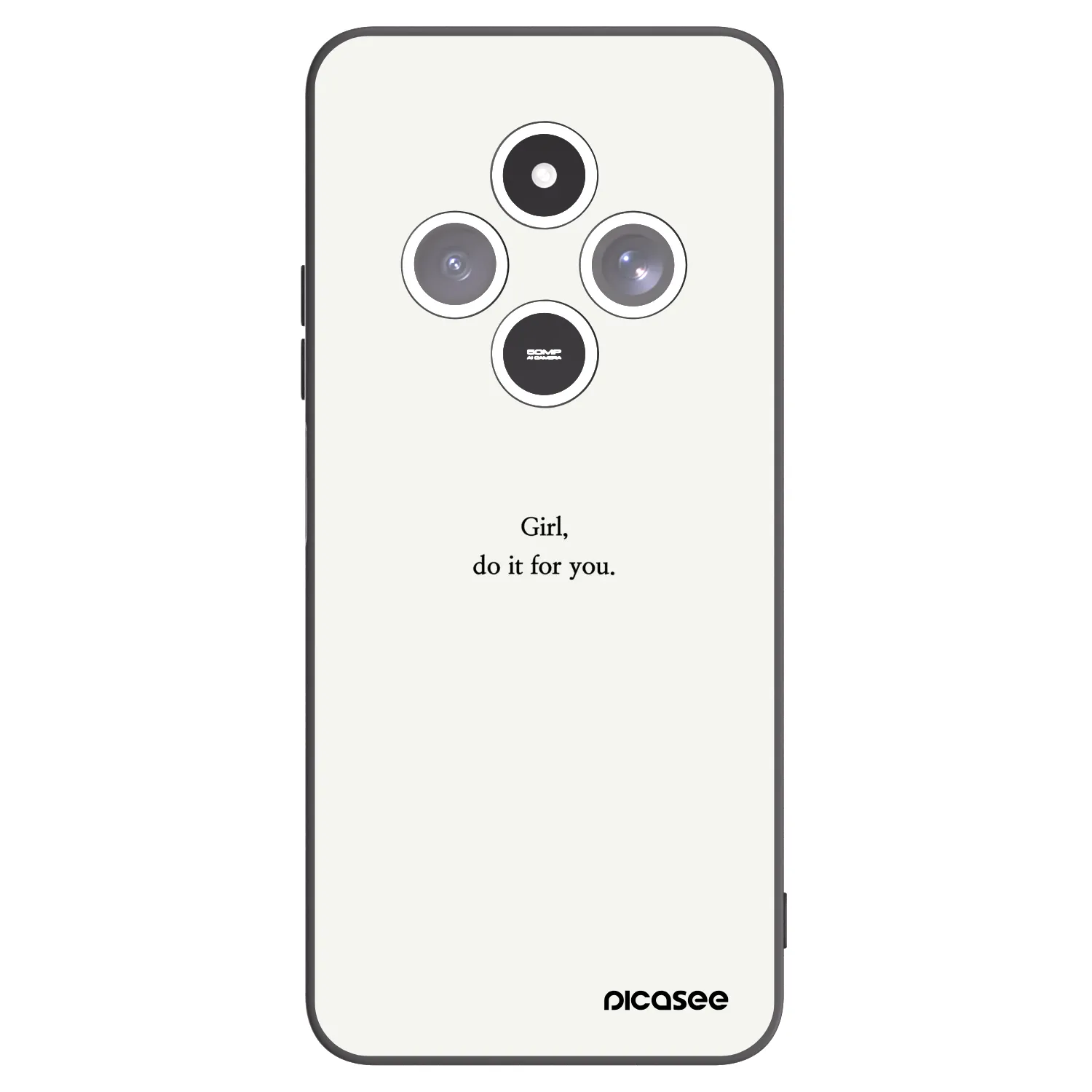 Picasee Xiaomi Redmi 14C Hülle - Schwarzes Silikon - Girl, do it for you