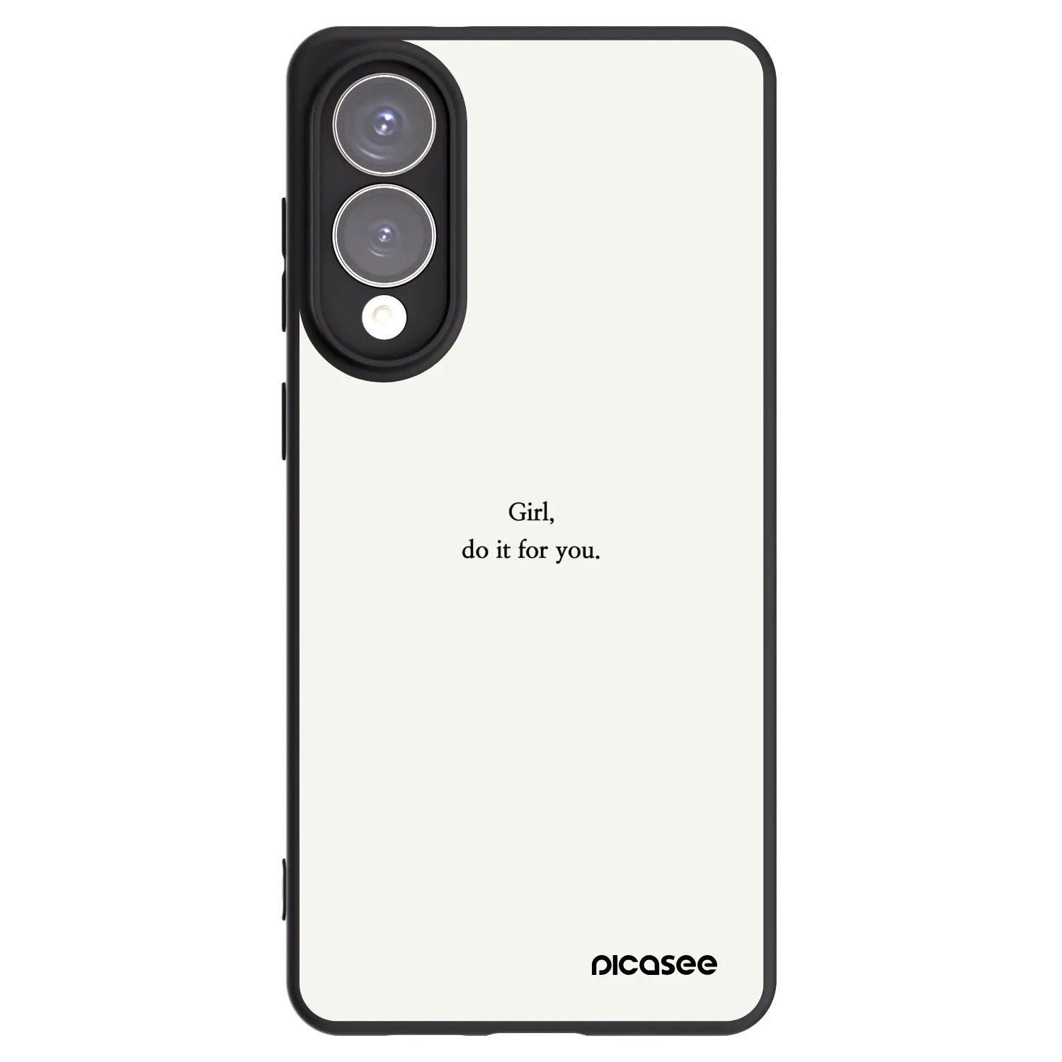 Picasee Samsung Galaxy S25 Edge 5G Hülle - Schwarzes Silikon - Girl, do it for you