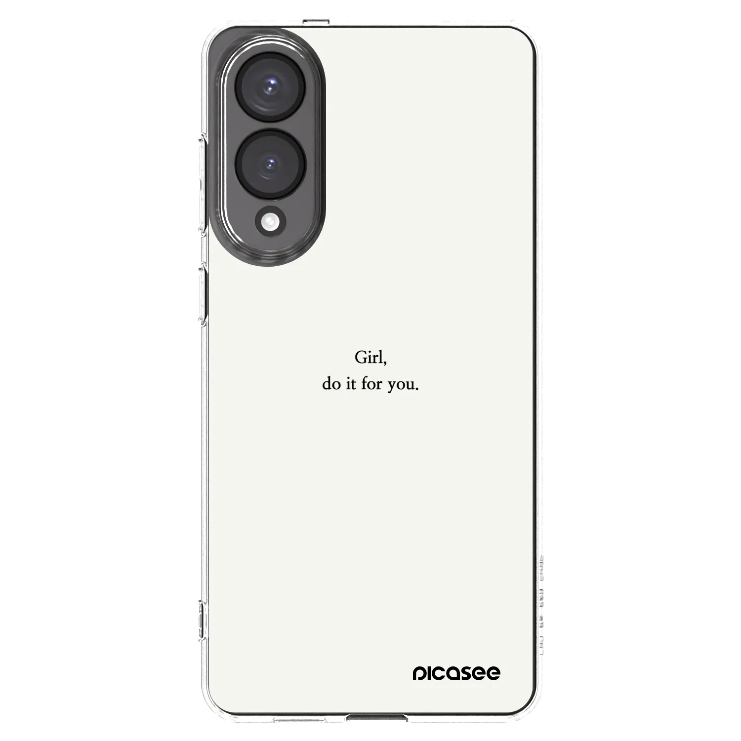 Picasee Samsung Galaxy S25 Edge 5G Hülle - Transparentes Silikon - Girl, do it for you