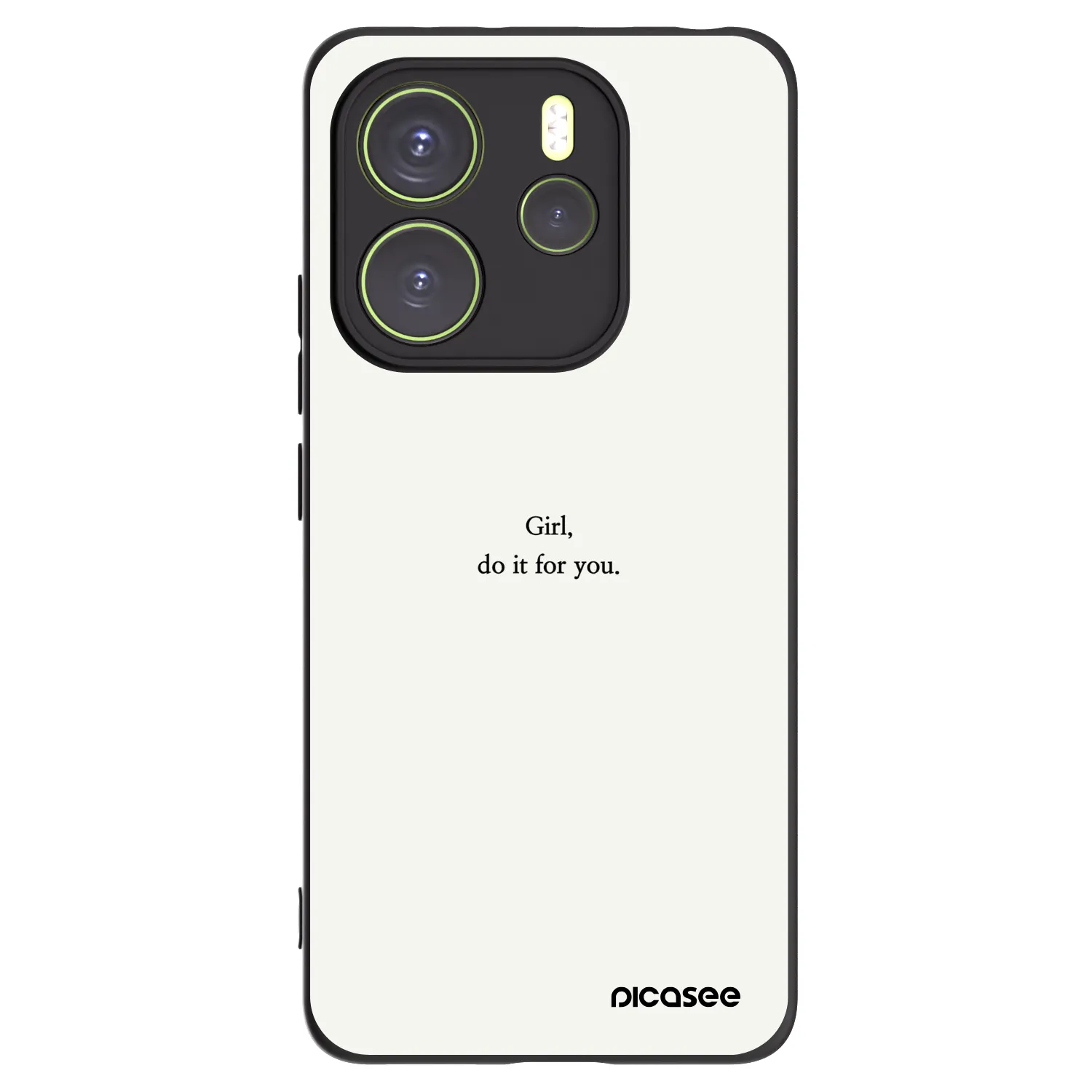 Picasee Xiaomi Redmi Note 14 4G Hülle - Schwarzes Silikon - Girl, do it for you