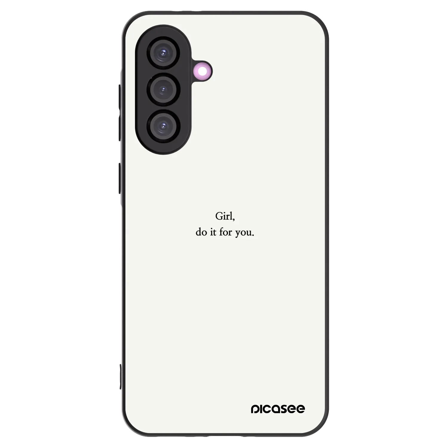 Picasee Samsung Galaxy A56 5G A566B Hülle - Schwarzes Silikon - Girl, do it for you