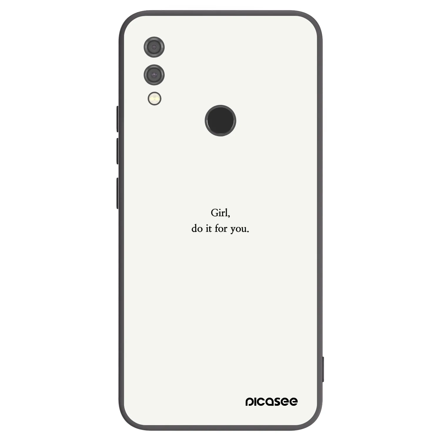 Picasee Xiaomi Redmi Note 7 Hülle - Schwarzes Silikon - Girl, do it for you