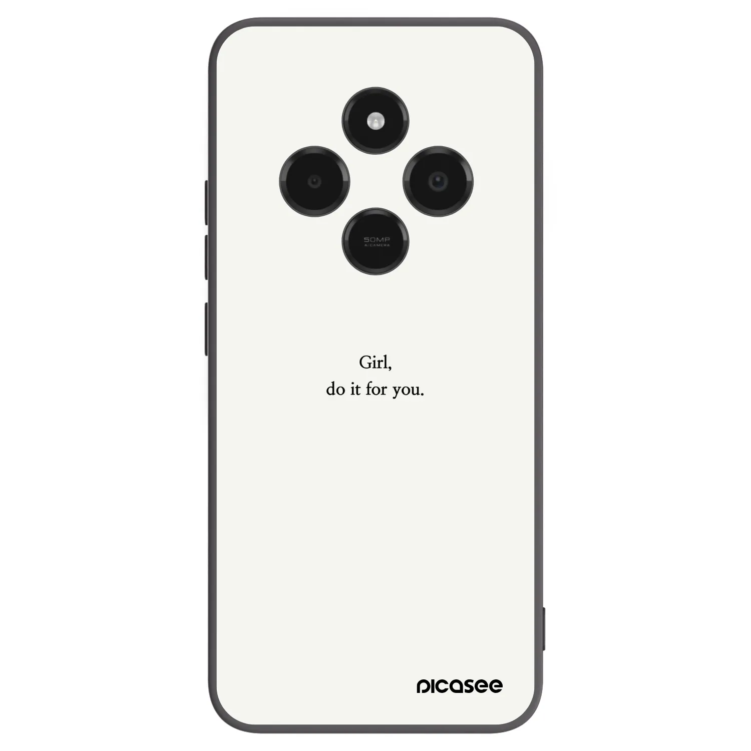 Picasee Xiaomi Poco C75 Hülle - Schwarzes Silikon - Girl, do it for you