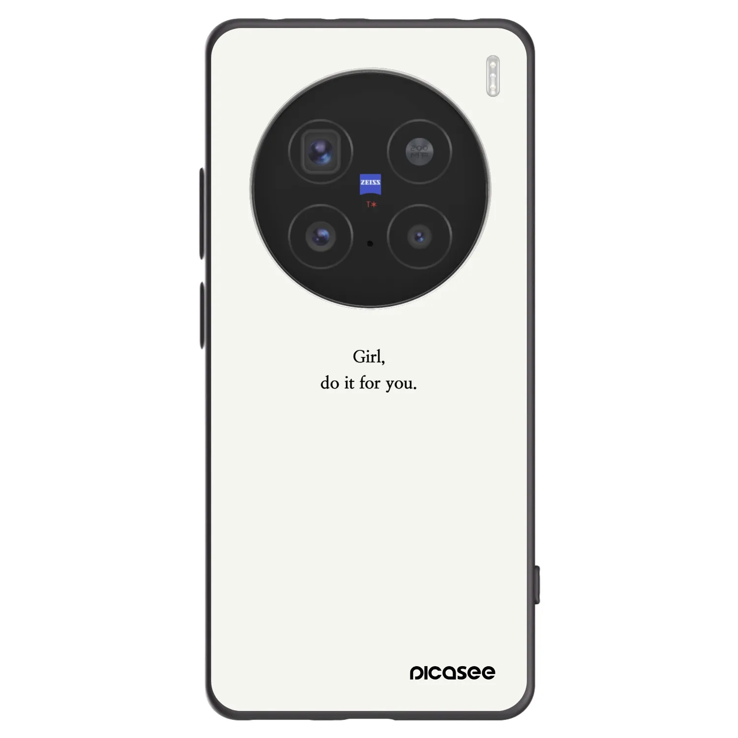Picasee Vivo X200 Pro Hülle - Schwarzes Silikon - Girl, do it for you