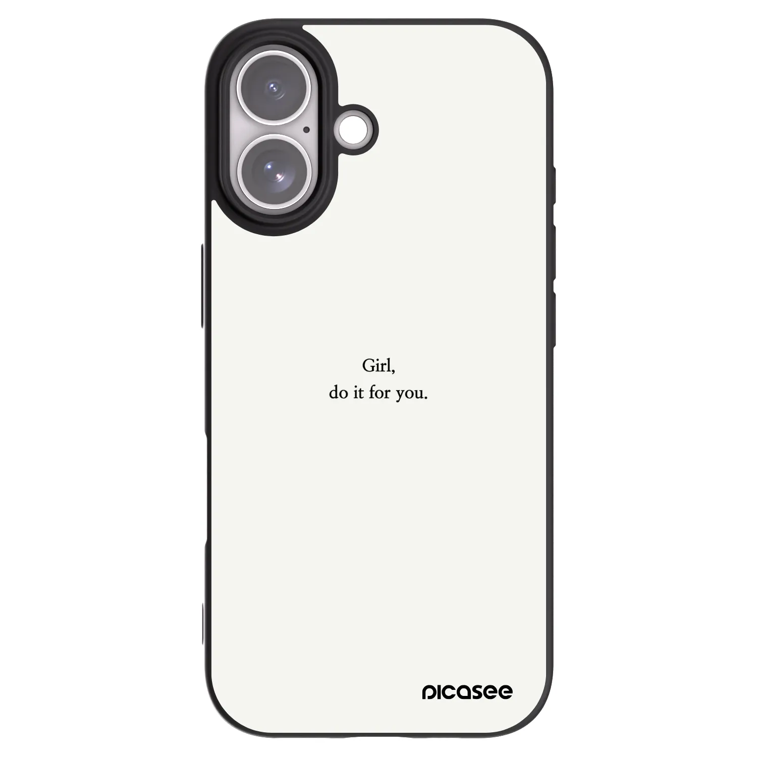 Picasee Apple iPhone 17 Hülle - Schwarzes Silikon - Girl, do it for you