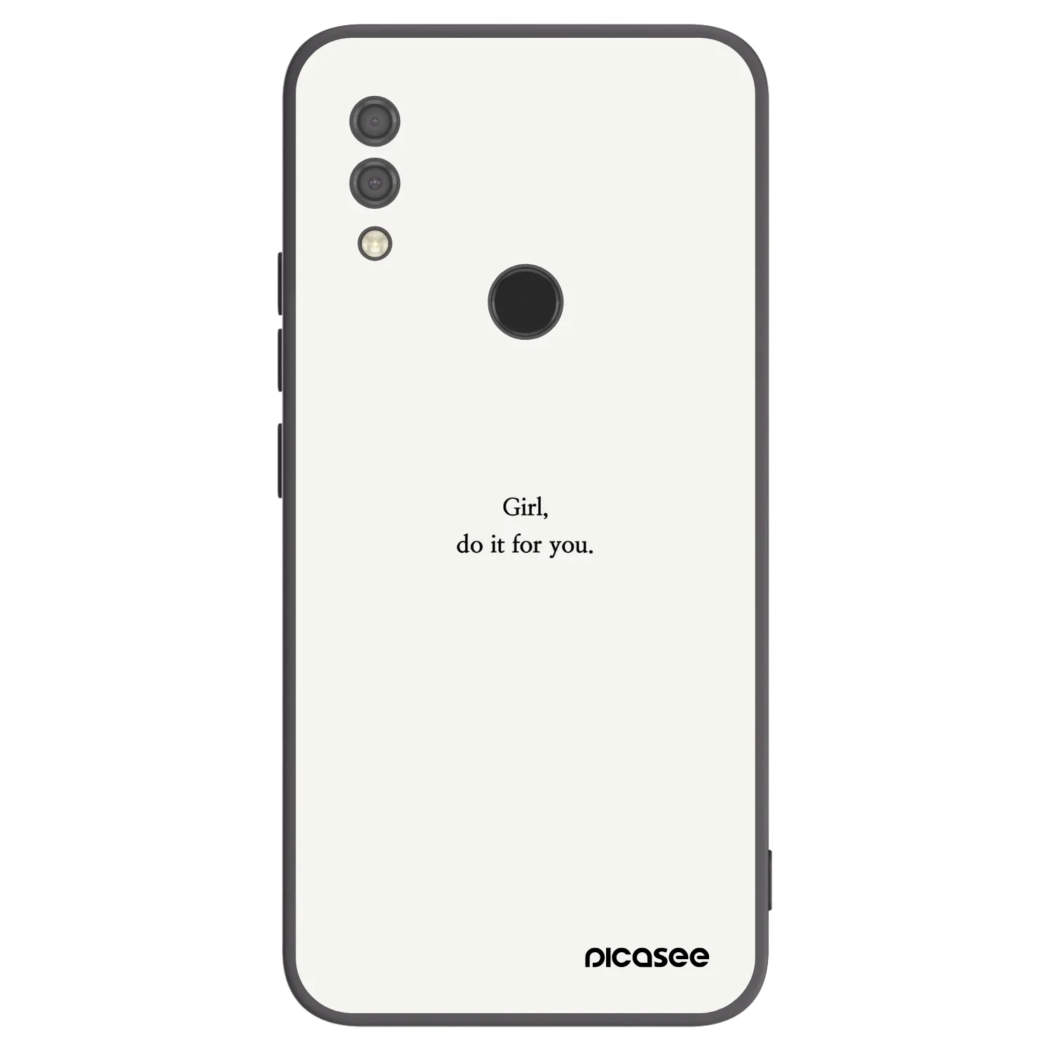 Picasee Xiaomi Redmi 7 Hülle - Schwarzes Silikon - Girl, do it for you