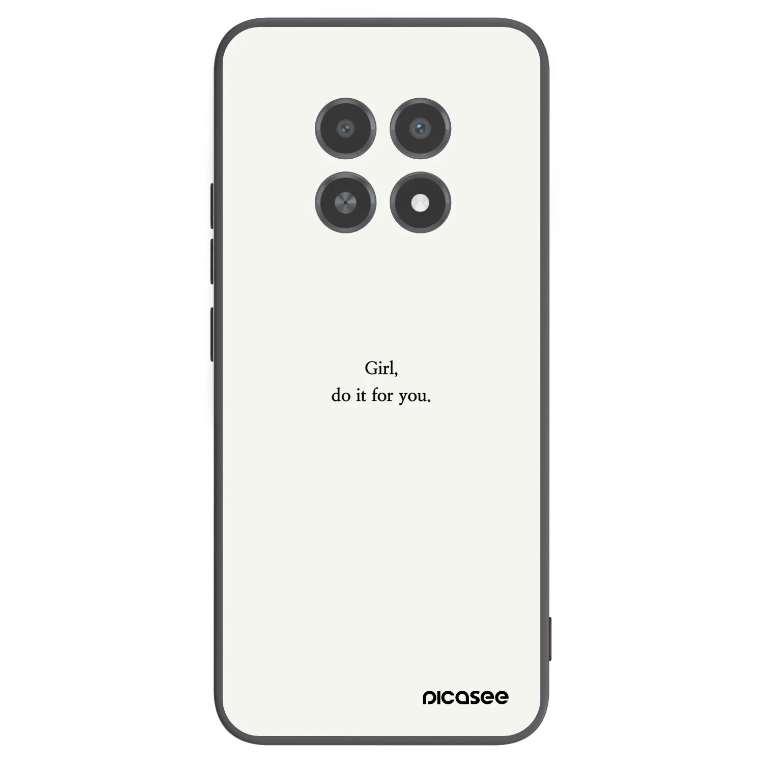 Picasee Realme 12X Hülle - Schwarzes Silikon - Girl, do it for you