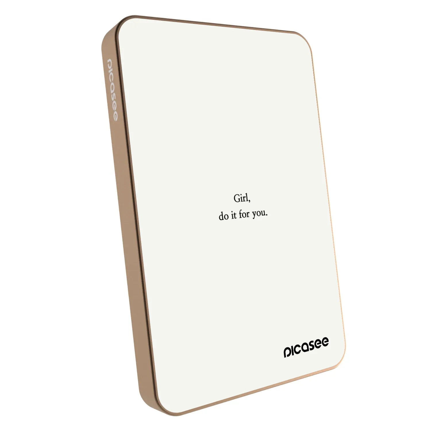 Picasee Powerbank mit MagSafe 5 000 mAh Golden - Girl, do it for you