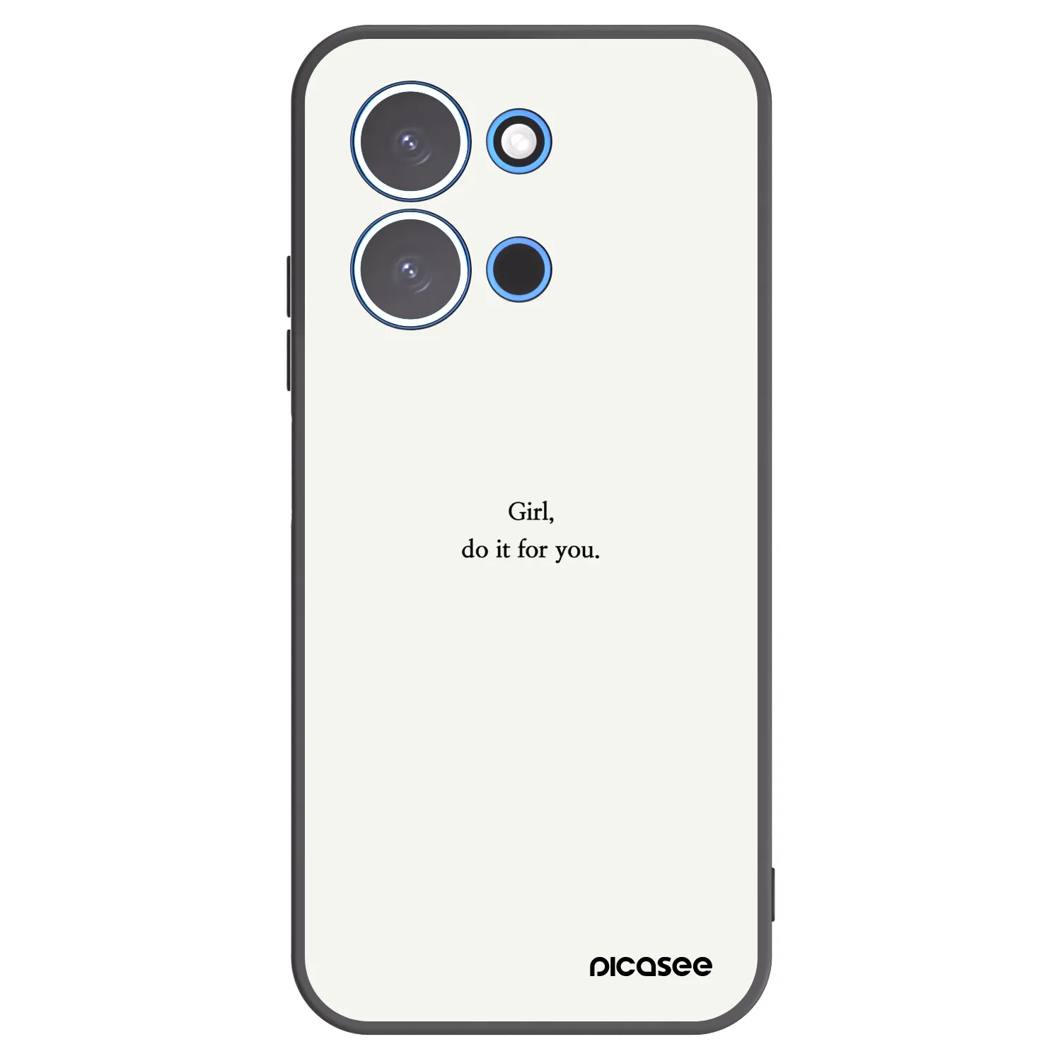Picasee Xiaomi Redmi 15C 4G Hülle - Schwarzes Silikon - Girl, do it for you