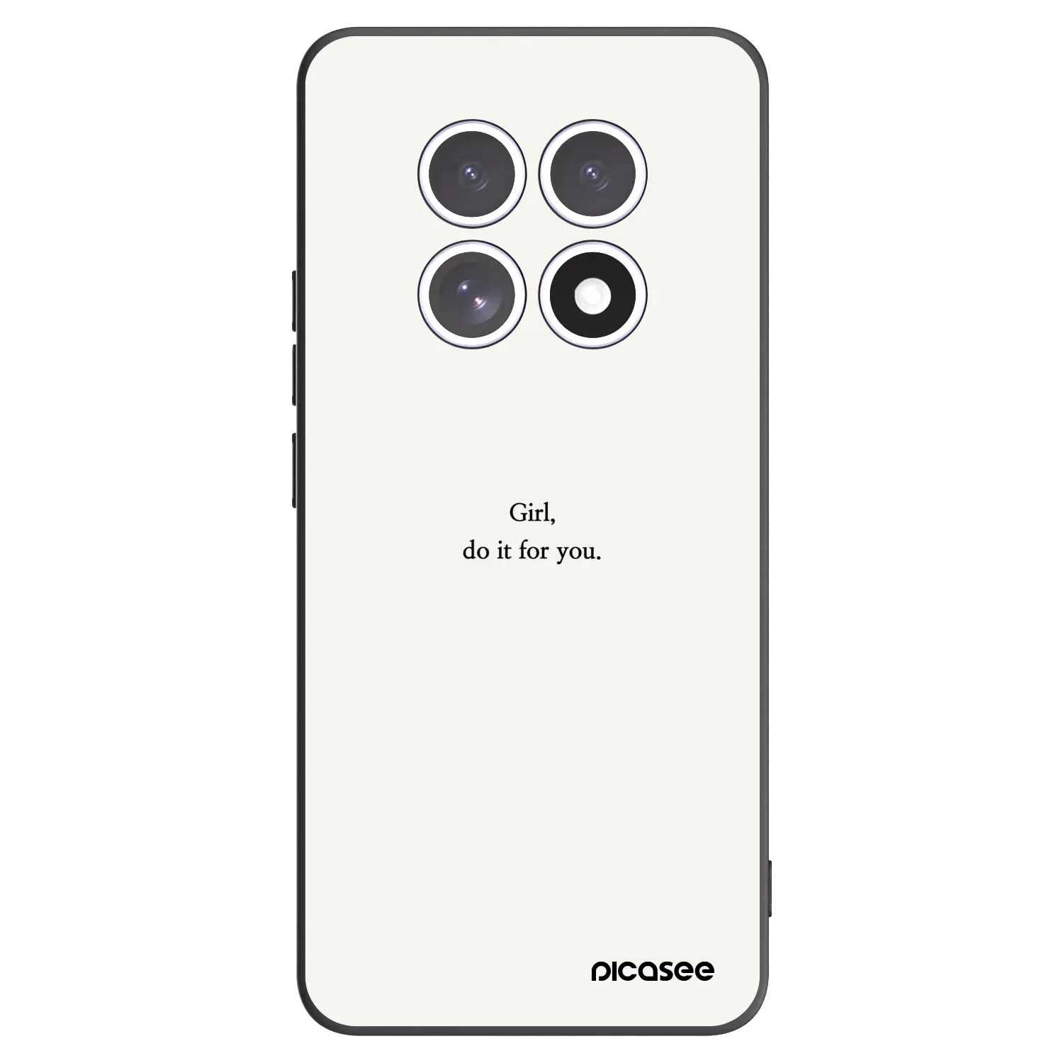 Picasee Xiaomi Redmi Note 15 Hülle - Schwarzes Silikon - Girl, do it for you