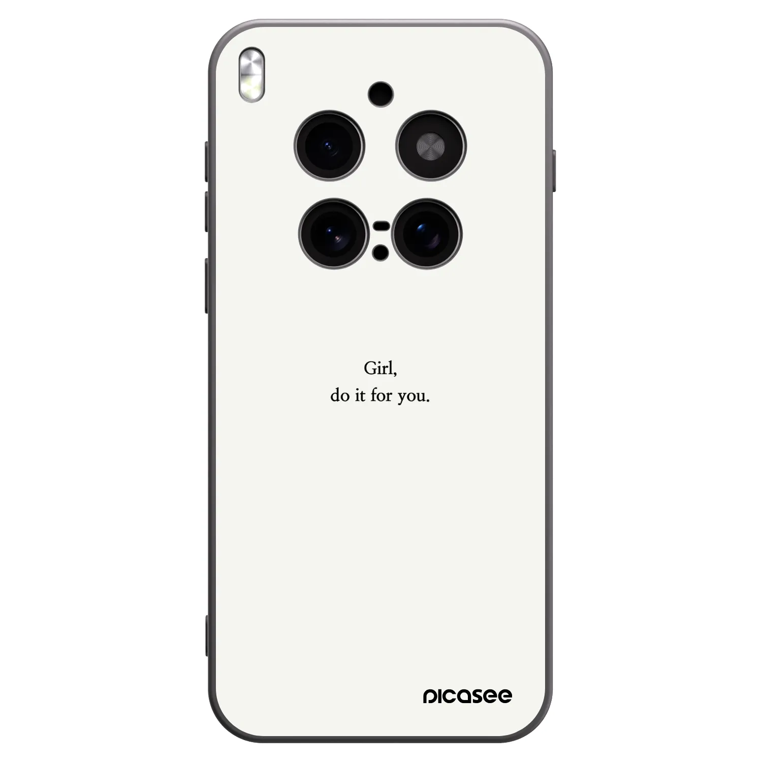 Picasee Vivo X300 Pro Hülle - Schwarzes Silikon - Girl, do it for you