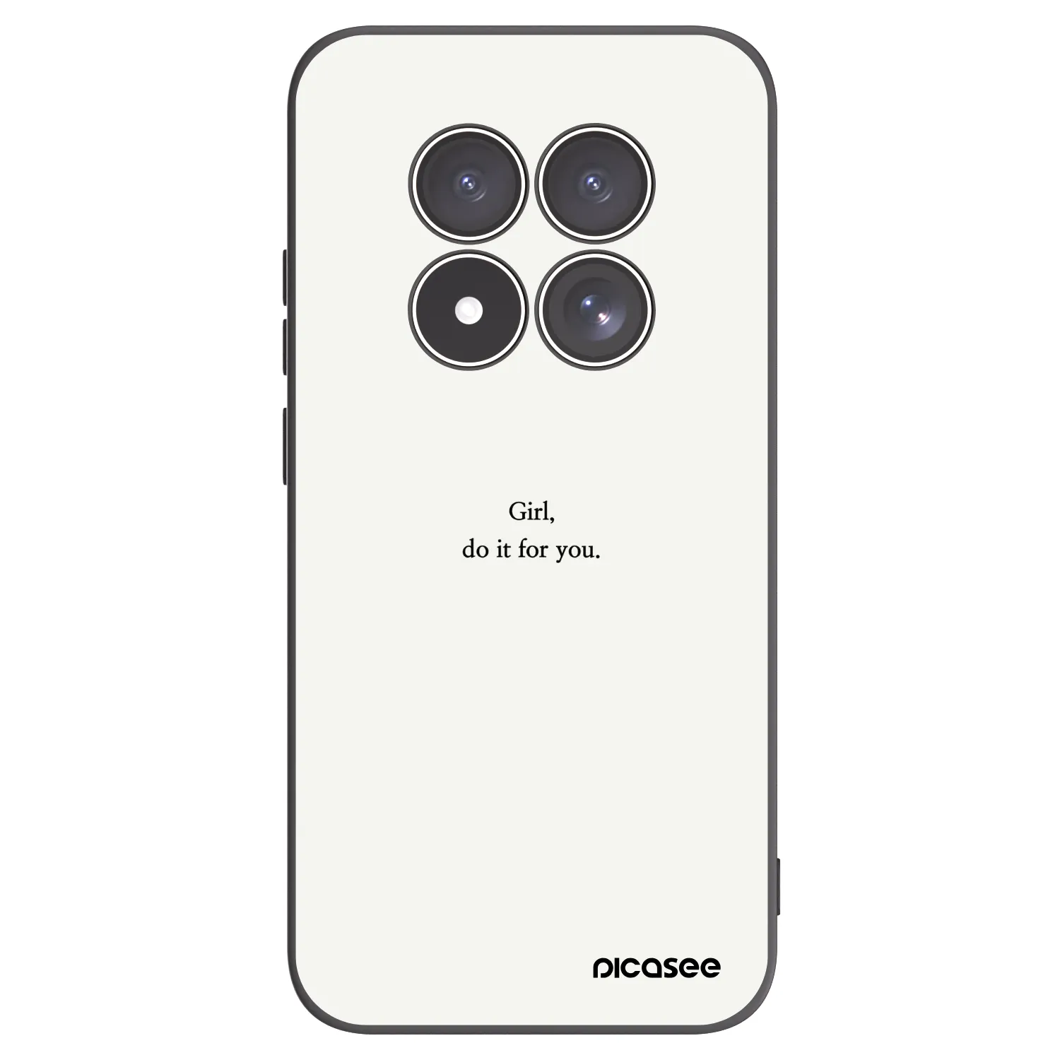 Picasee Xiaomi Redmi Note 15 Pro 5G Hülle - Schwarzes Silikon - Girl, do it for you