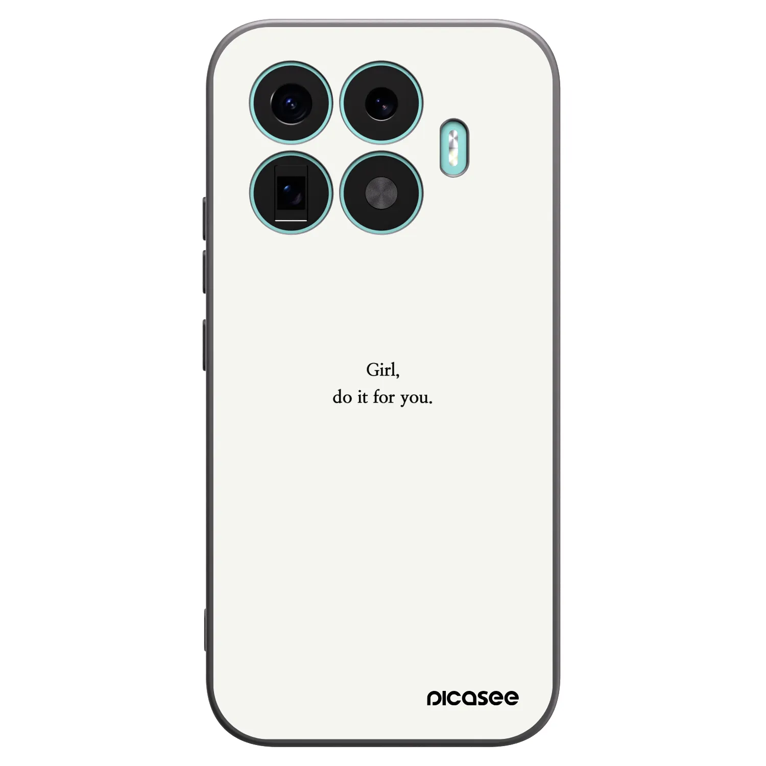 Picasee Xiaomi 17T Hülle - Schwarzes Silikon - Girl, do it for you