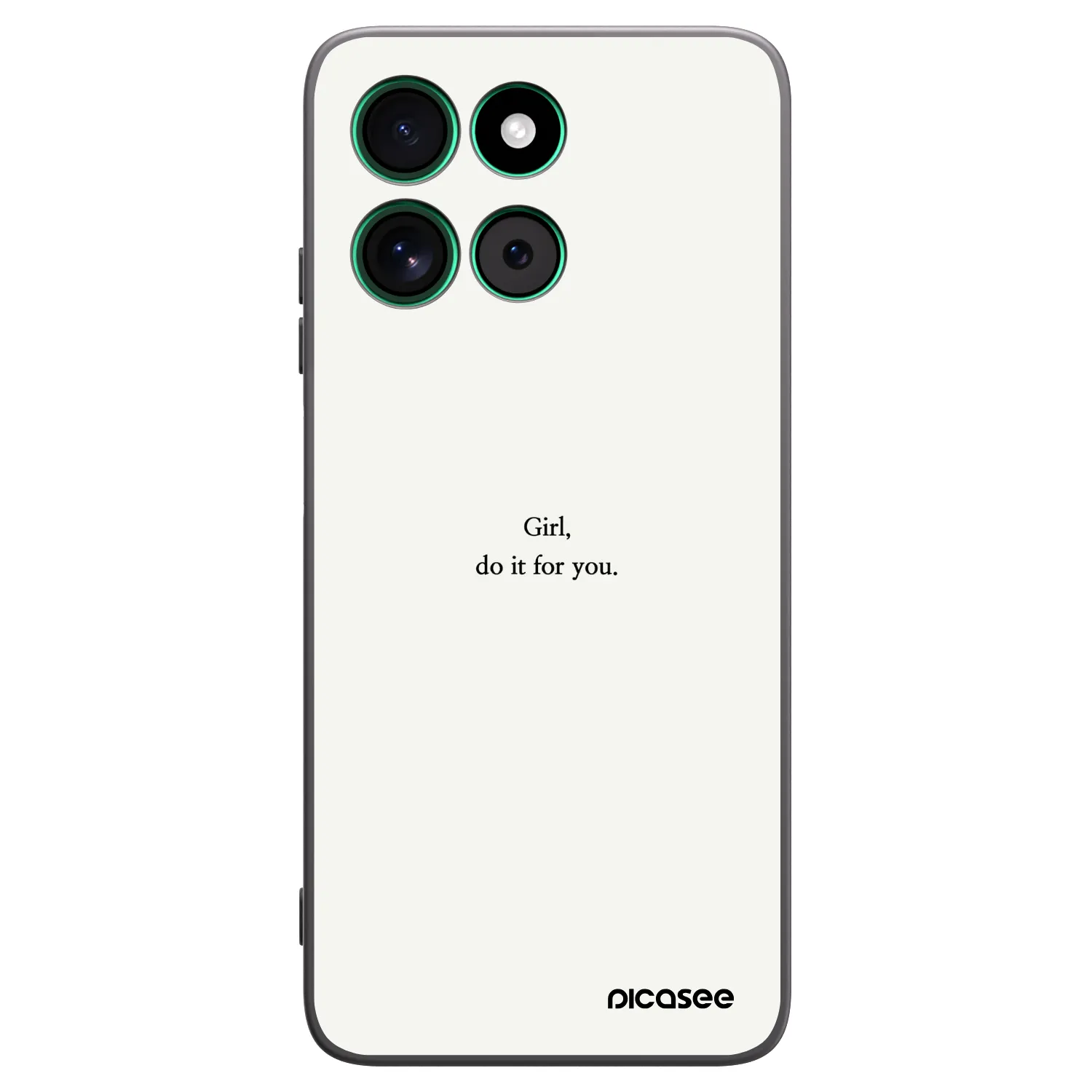 Picasee Motorola Moto G57 Power Hülle - Schwarzes Silikon - Girl, do it for you