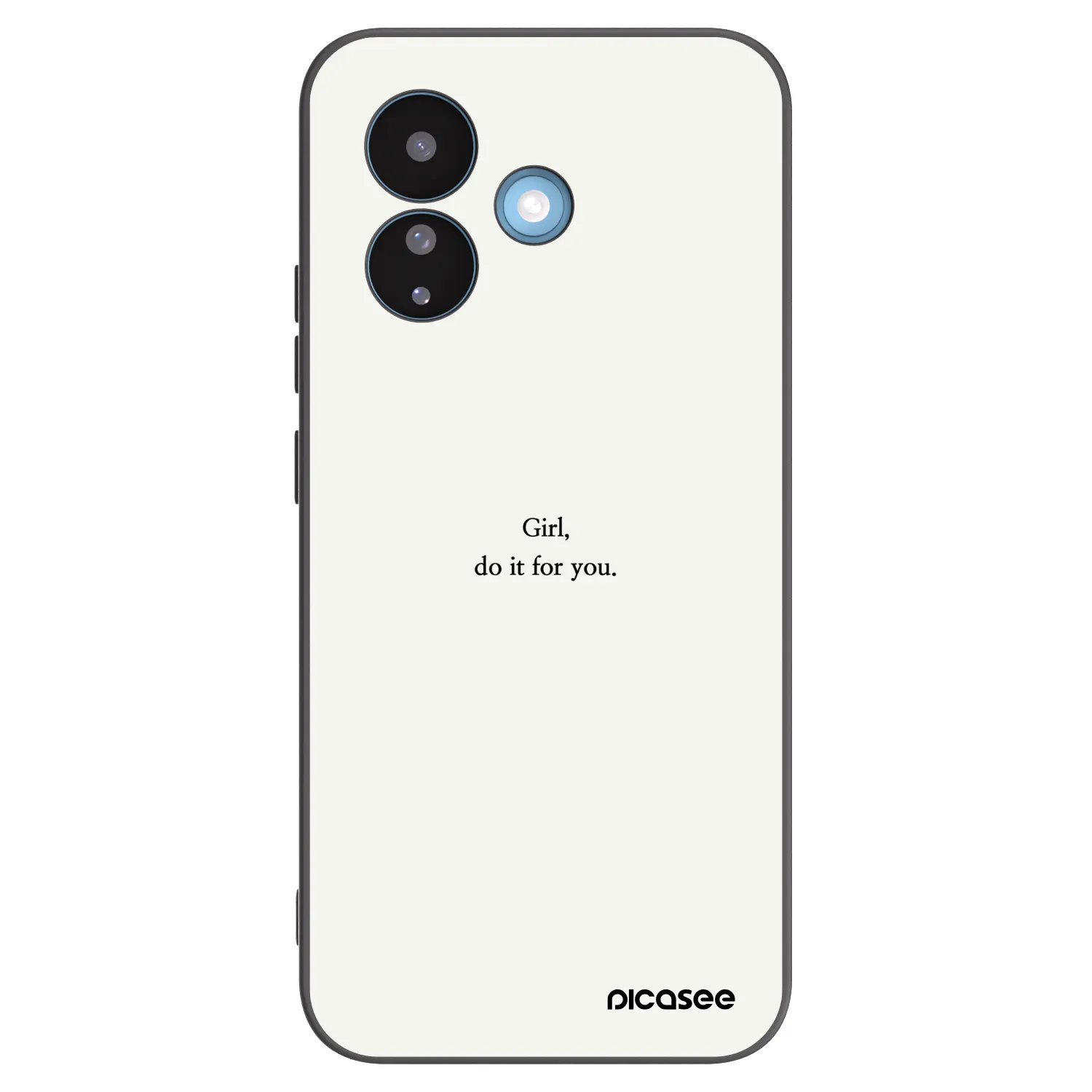 Picasee Xiaomi Redmi Note 17 Pro 5G Hülle - Schwarzes Silikon - Girl, do it for you
