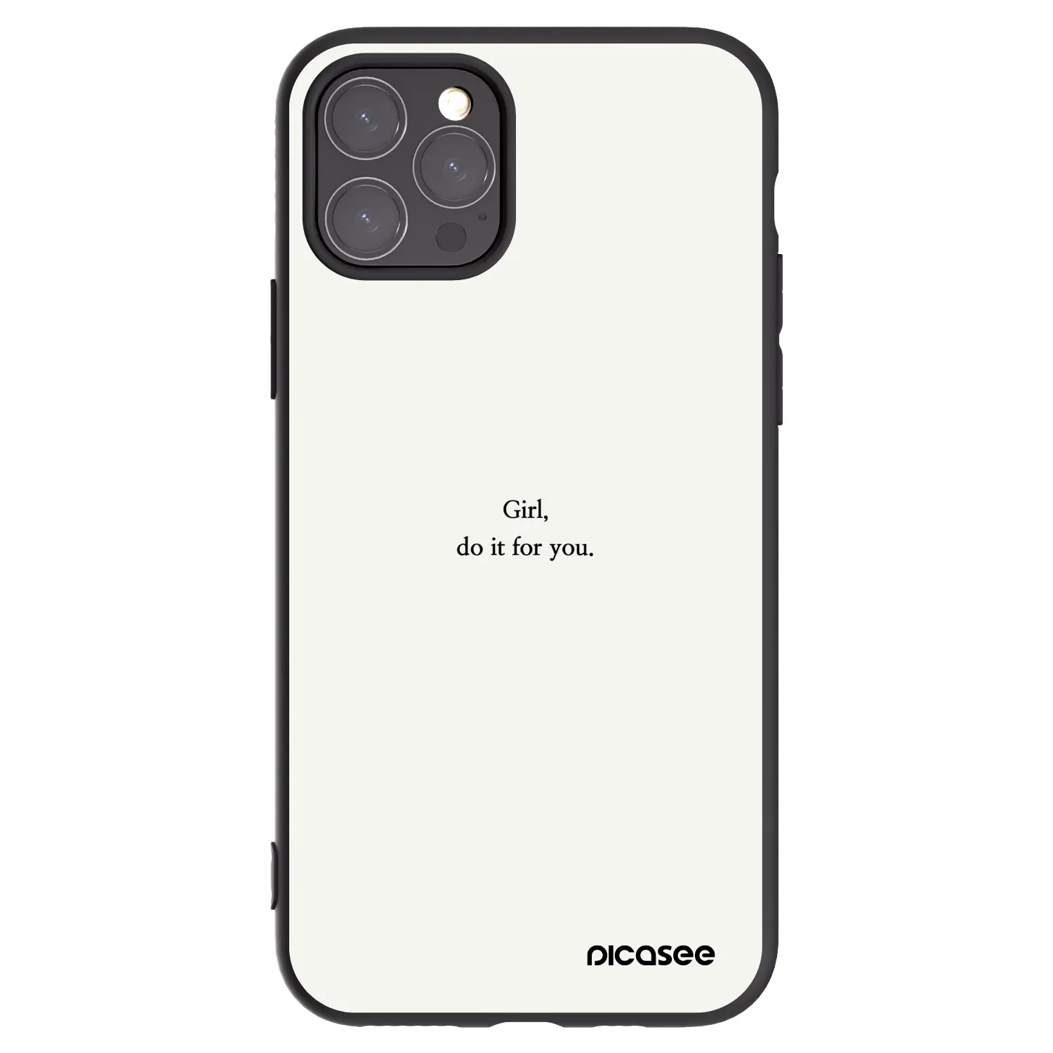Picasee Apple iPhone 11 Pro Hülle - Schwarzes Silikon - Girl, do it for you