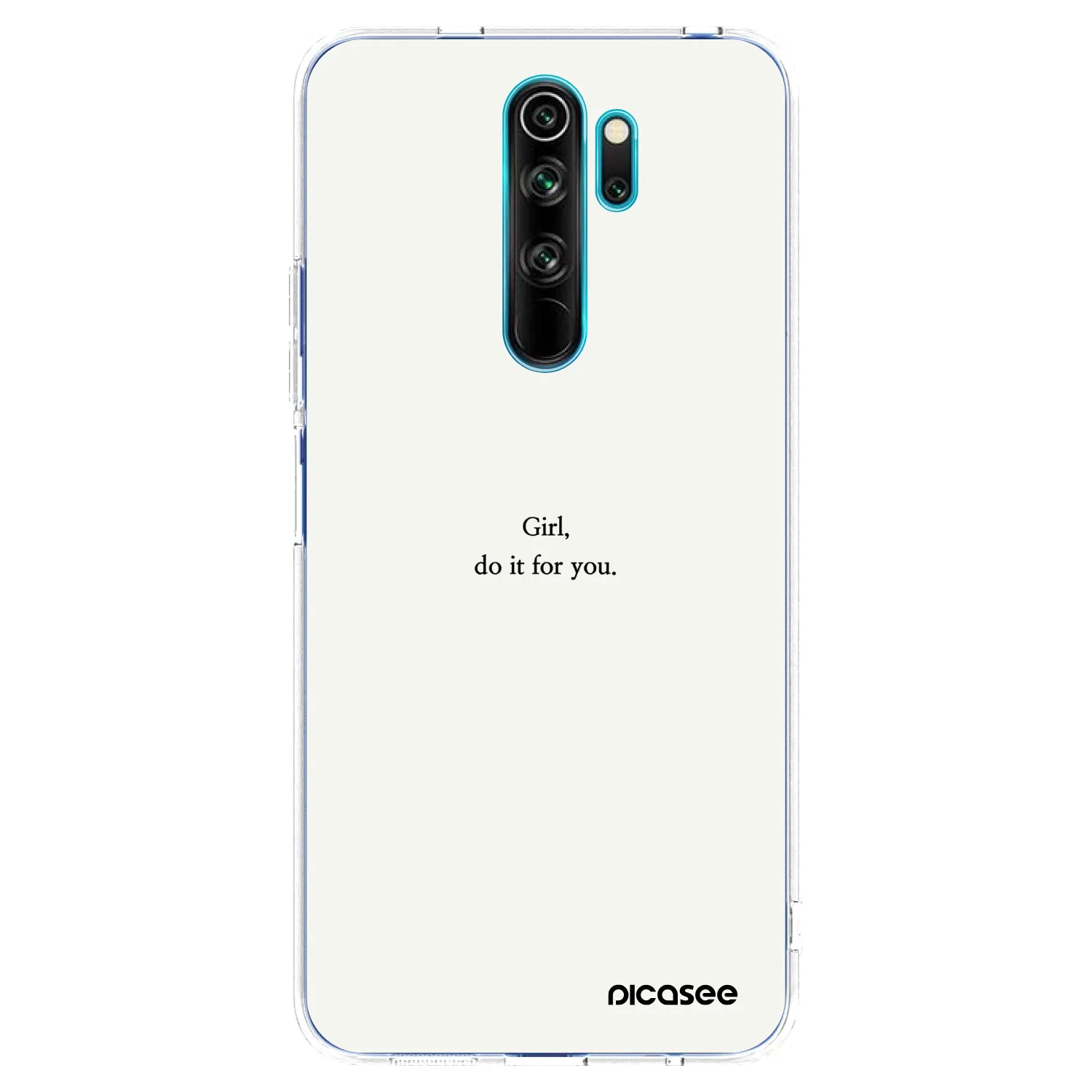 Picasee Xiaomi Redmi Note 8 Pro Hülle - Transparentes Silikon - Girl, do it for you