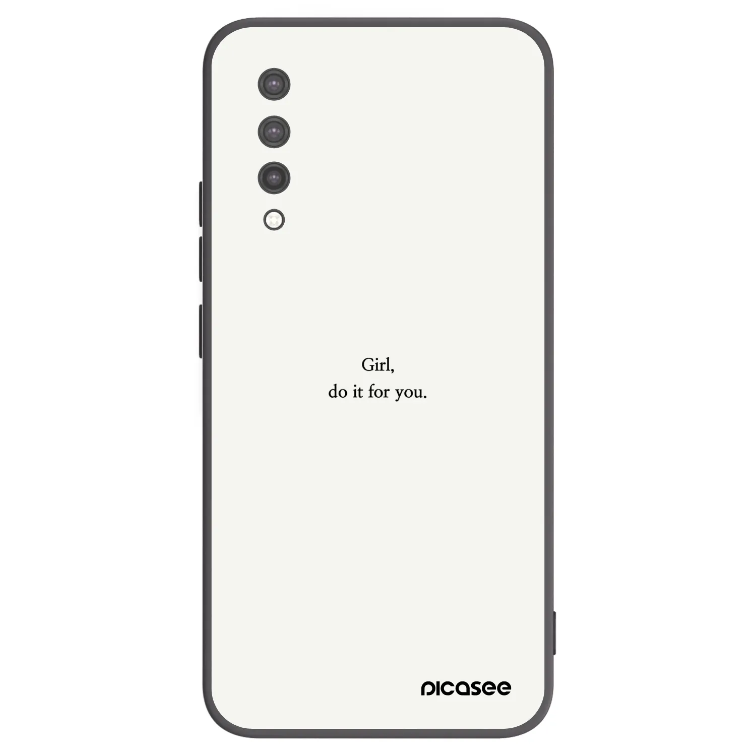 Picasee Xiaomi Mi 9 Lite Hülle - Schwarzes Silikon - Girl, do it for you