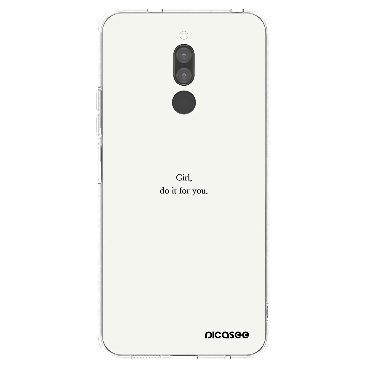 Picasee Xiaomi Redmi 8 Hülle - Transparentes Silikon - Girl, do it for you