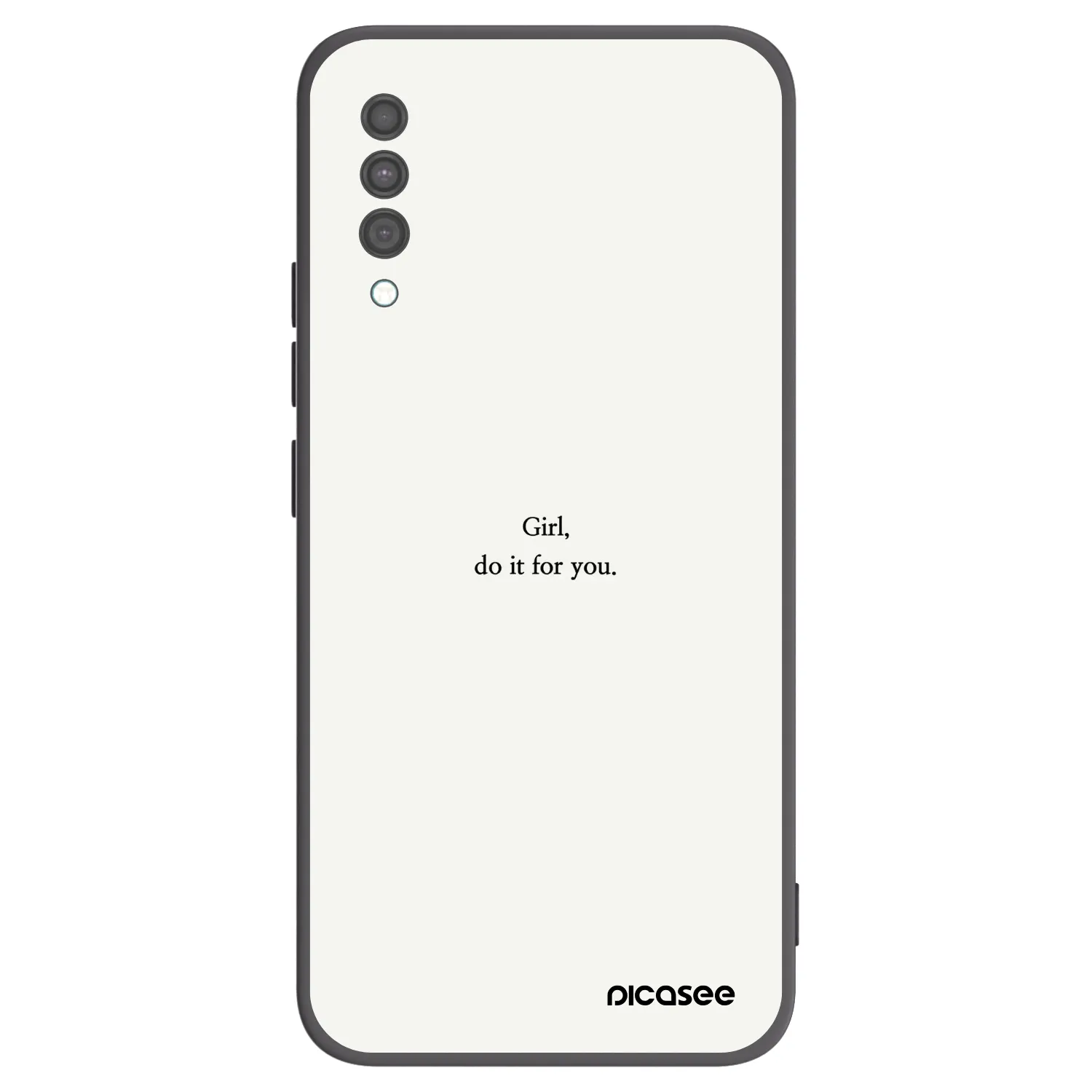Picasee Samsung Galaxy A30s A307F Hülle - Schwarzes Silikon - Girl, do it for you