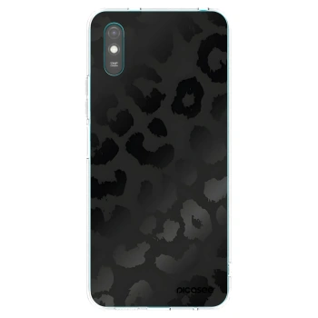 Picasee Xiaomi Redmi 9A Hülle - Transparentes Silikon - Midnight Leopard