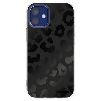 Picasee Apple iPhone 12 mini Hülle - Transparentes Silikon - Midnight Leopard