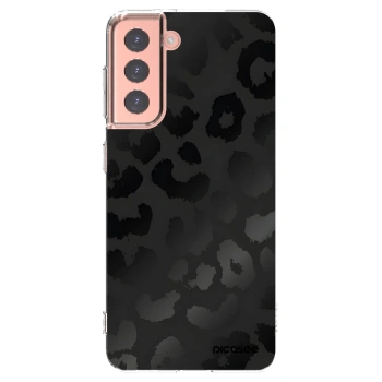 Picasee Samsung Galaxy S21 5G G991B Hülle - Transparentes Silikon - Midnight Leopard