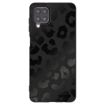 Picasee Samsung Galaxy A12 A125F Hülle - Schwarzes Silikon - Midnight Leopard