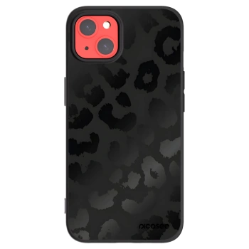 Picasee Apple iPhone 13 Hülle - Schwarzes Silikon - Midnight Leopard