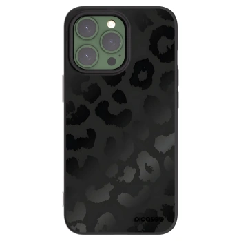 Picasee Apple iPhone 13 Pro Hülle - Schwarzes Silikon - Midnight Leopard