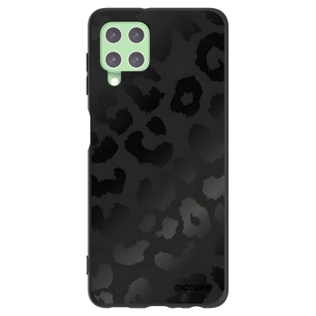 Picasee Samsung Galaxy A22 A225F 4G Hülle - Schwarzes Silikon - Midnight Leopard