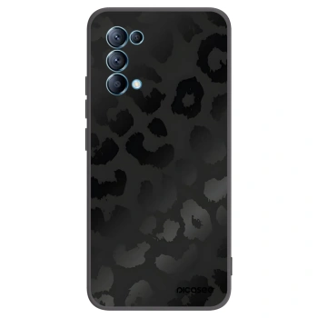 Picasee OPPO Reno 5 5G Hülle - Schwarzes Silikon - Midnight Leopard