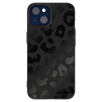 Picasee Apple iPhone 14 Hülle - Schwarzes Silikon - Midnight Leopard