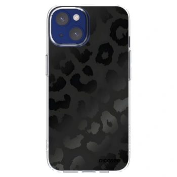 Picasee Apple iPhone 14 Hülle - Transparentes Silikon - Midnight Leopard