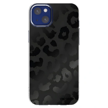 Picasee Apple iPhone 14 Plus Hülle - Transparentes Silikon - Midnight Leopard