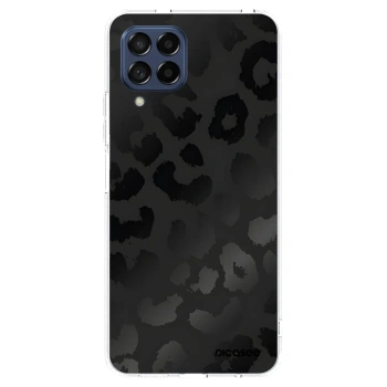 Picasee Samsung Galaxy M53 5G Hülle - Transparentes Silikon - Midnight Leopard