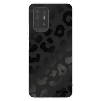 Picasee OPPO A94 5G Hülle - Transparentes Silikon - Midnight Leopard