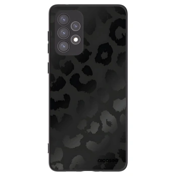 Picasee Samsung Galaxy A73 5G Hülle - Schwarzes Silikon - Midnight Leopard